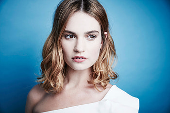 Lily James, Oscars buzz, Harvey Weinstein controversy, Darker roles HD wallpaper