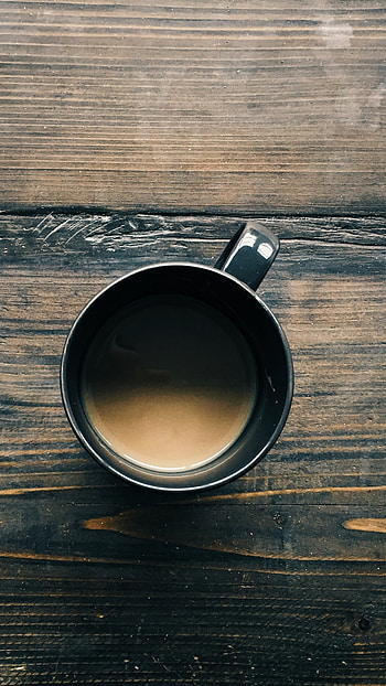 Morning coffee mug, Table, Xperia HD phone wallpaper
