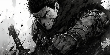 Guts From Berserk in Manga Style, Guts (Berserk), manga, Anime, Berserk HD wallpaper
