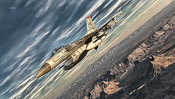 F16 Fighting Falcon, f16, fighting, art, general, dynamics, falcon, jet, painting, drawing, airplane, f-16, plane HD wallpaper