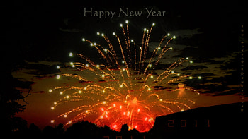 Merry Christmas And A Happy New Year For All My Friends, fireworks, wishes, year, new HD wallpaper