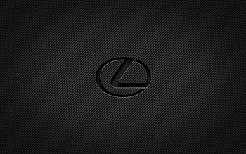Lexus carbon logo, , grunge art, carbon background, creative, Lexus black logo, cars brands, Lexus logo, Lexus HD wallpaper