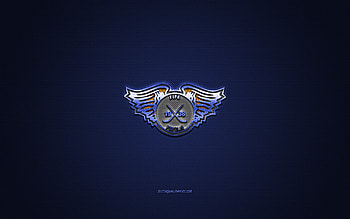Fife Flyers, British hockey club, EIHL, white logo, blue carbon fiber background, Elite Ice Hockey League, hockey, Kirkcaldy, Scotland, Fife Flyers logo HD wallpaper
