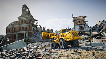 RoadCraft : Conquer the Ruins with Heavy Machinery, video game, RoadCraft HD wallpaper