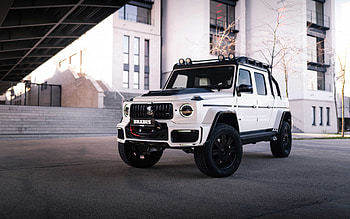 2022, Brabus 800, White Edition, , Mercedes-AMG G63, white G-Class, G-Class tuning, Brabus, German cars, Mercedes-Benz HD wallpaper