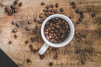 Food, Coffee, View From Above, Cup, Grains, Grain HD wallpaper