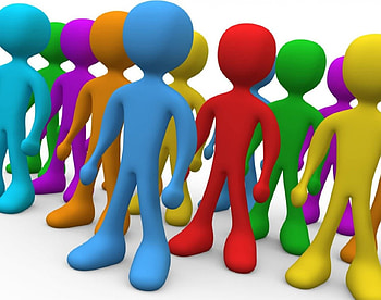 All Together, colors, people, same, 3d, one, men, many, figures, different HD wallpaper