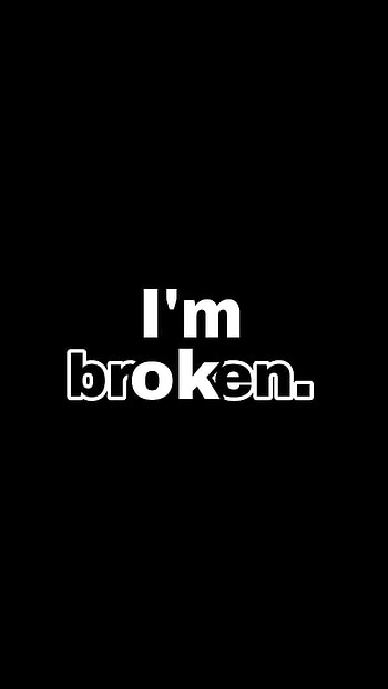I'm be(OK)en., broken, okay, fine, heartbroken, sad, heart HD phone wallpaper