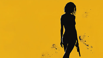 Pulp Fiction – Iconic Yellow Silhouette Scene, movie, Pulp Fiction, yellow HD wallpaper
