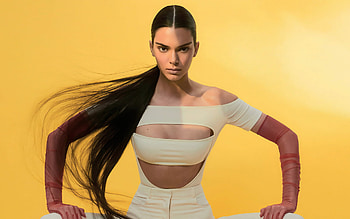 Kendall Jenner, hoot, Vogue, American Fashion Model, Beige Suit, American Star, Popular Models HD wallpaper