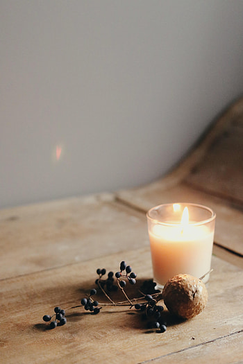 Fire, Berries, Miscellanea, Miscellaneous, Fruit, Candle HD phone wallpaper