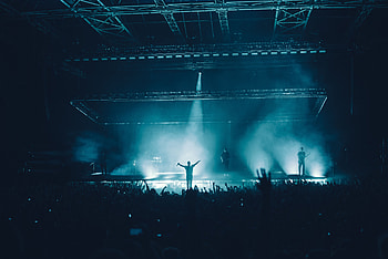 Music, Smoke, Shine, Light, Crowd, Concert, Performance HD wallpaper