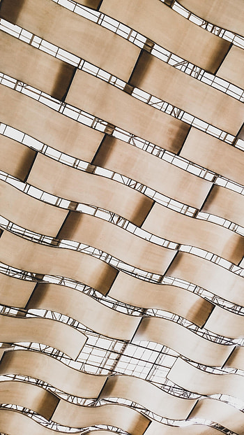 Waves, Building, Miscellanea, Miscellaneous, Wavy, Ceiling HD phone wallpaper
