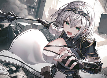 Shirogane-Noel, girl, Anime, Shirogane, Noel HD wallpaper