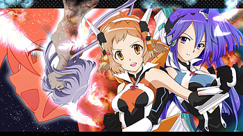 Senki Zesshou Symphogear, hibiki, chris, gear, weapons, tsubasa HD wallpaper