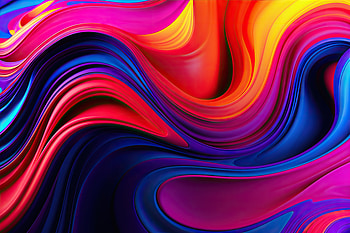 Abstract Pattern, glow, particle, neon, lines, rainbow, Abstract, pattern HD wallpaper