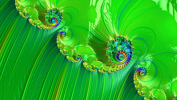 Trippy Psychedelic Fractal, trippy, psychedelic, trance, green, Abstract, fractal, abstract green HD wallpaper