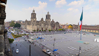 Zocalo (Constitution Square), Crossing South, Mexico City's main plaza, PBS documentary HD wallpaper