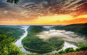 Beautiful Scenery, landscape, river, sky, nature HD wallpaper