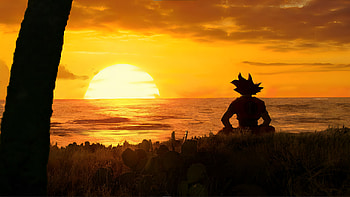 Goku Chill, Anime, Dragon Ball HD wallpaper