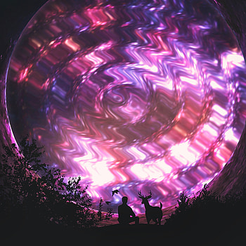 Shining, Dark, Silhouette, Illusion, Portal HD phone wallpaper