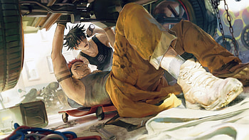 Sukuna & Megumi: Jujutsu Kaisen, Sukuna (Jujutsu Kaisen), Megumi Fushiguro, Anime, Jujutsu Kaisen HD wallpaper