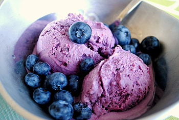 Food, Blueberry, Balloons, Ice Cream, Berry, Taw HD wallpaper
