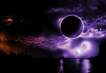 Dark Space, sky, water, color, spae HD wallpaper
