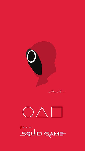 Squid game, magenta, art HD phone wallpaper