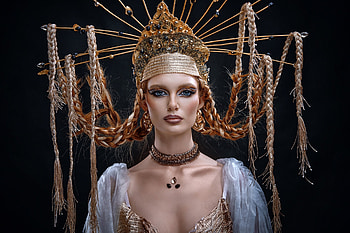 Beauty, girl, redhead, viacheslav tsurkan, jewel, model, face HD wallpaper