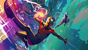 Magic The Gathering Amazing Miles Morales X Gwen Stacy, magic-the-gathering, spiderman, miles-morales, gwen-stacy, superheroes, artwork, artist, digital-art, art HD wallpaper
