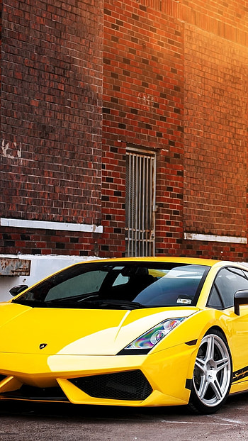 Lamborghini Car, Beautiful, Yellow Car HD phone wallpaper