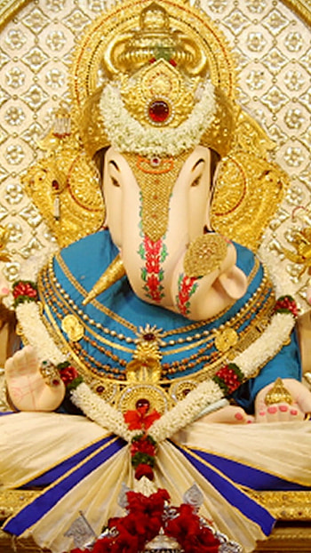 Dagdusheth Ganpati, Gold, Ganesh Temple HD phone wallpaper