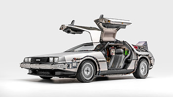 1985 Delorean DMC-12, Back to the Future, Ultra HD wallpaper