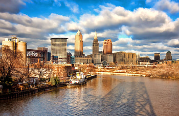 Cleveland Skyline, Iconic city view, Urban beauty, Urban life HD wallpaper