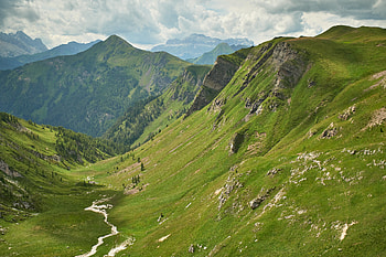 Nature, Rivers, Trees, Grass, Mountain, Vertex, Top HD wallpaper