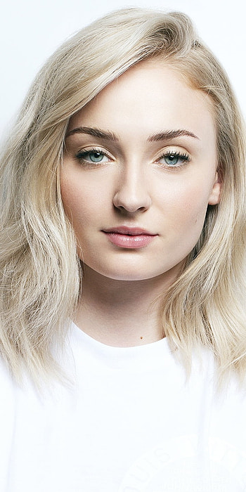 actress, blue eyes, English, Celebrity, Sophie Turner HD phone wallpaper