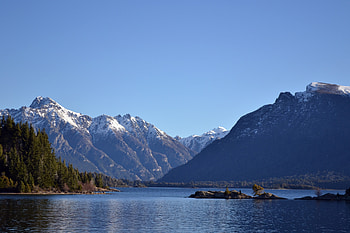 Nature, Trees, Mountains, Lake HD wallpaper