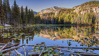 Mountain Lake Reflection, nature, reflection, lake, mountain HD wallpaper