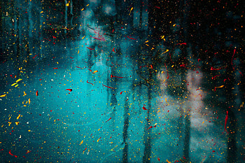 Abstract, Paint, Glass, Stains Abstraction, Spots Abstraction HD wallpaper