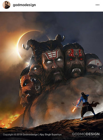 Ravana ideas in 2022. lord shiva painting, god art, shiva lord , Ravanasura HD phone wallpaper