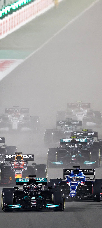 F1 Qatar Start, Formula 1, Lewis Hamilton HD phone wallpaper