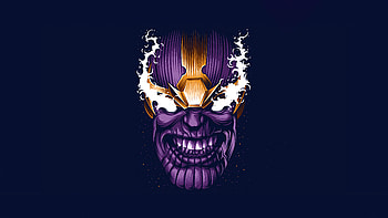 Thanos Minimalist , thanos, supervillain, minimalism, minimalist, superheroes, artist, artwork, digital-art HD wallpaper