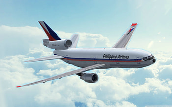 DC-10 in the Clouds, clouds, DC-10, aircraft, airplane HD wallpaper