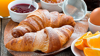 Croissant , Background , Delicious treat, Crispy HD wallpaper