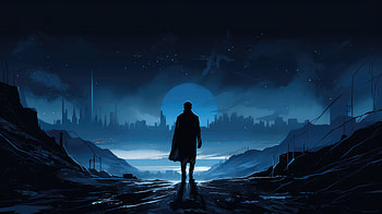 Walk Ahead, alone, ai, artist, artwork, digital-art, deviantart HD wallpaper