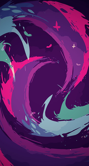 Digital, waves, abstract HD phone wallpaper