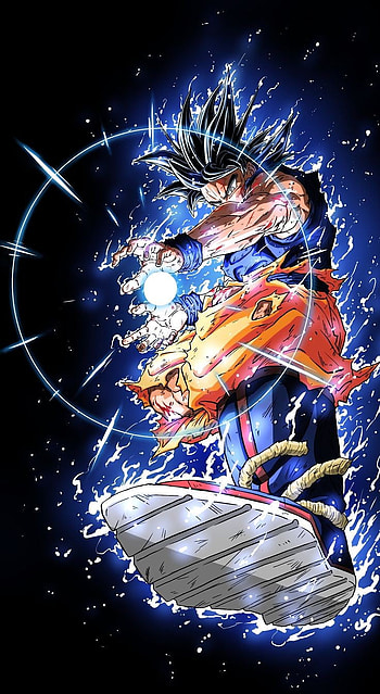 Gokú Ultra Instinto, dibujo, arte HD phone wallpaper