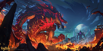 Renekton Corrupted Lvl 2, video game, Legends of Runeterra HD wallpaper