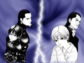 Group Lightning, kishimoto kei, katou masaru, gantz, anime, kei kurono HD wallpaper